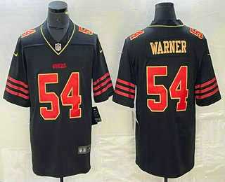 Mens San Francisco 49ers #54 Bobby Wagner White Gold Fashion Vapor Limited Stitched Jersey